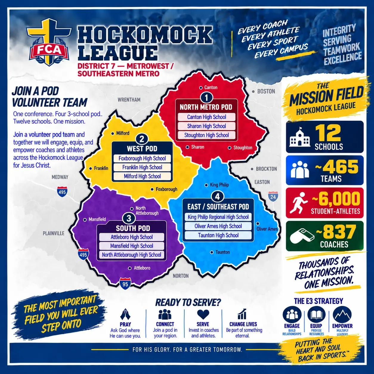 Hockomock League POD map